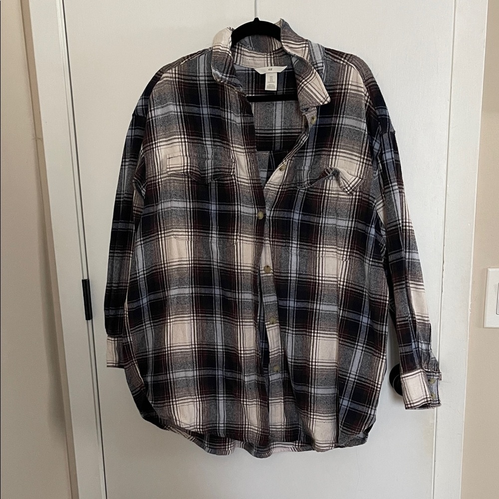 Oversized flannel shirt